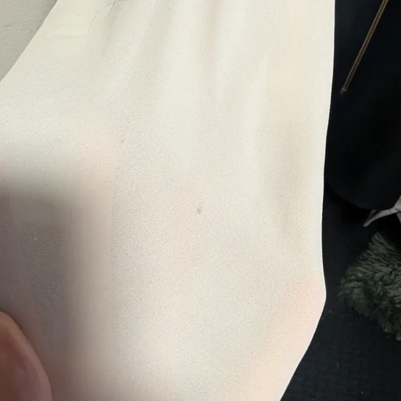 Nili Lotan Cream and Black Button Down Shirt - Picture 6 of 6